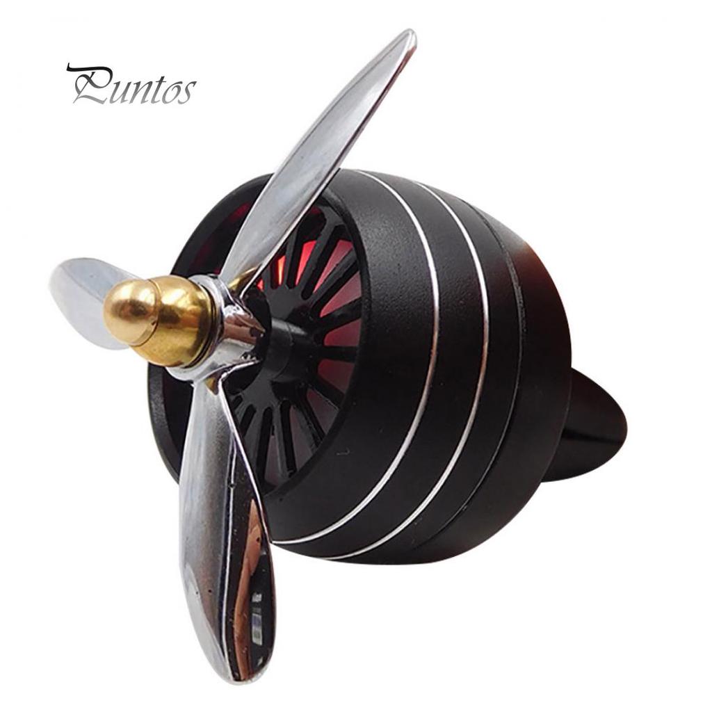 Car Air Vent Freshener Perfume Clip LED Fan Fragrance Aroma Diffuser Decoration