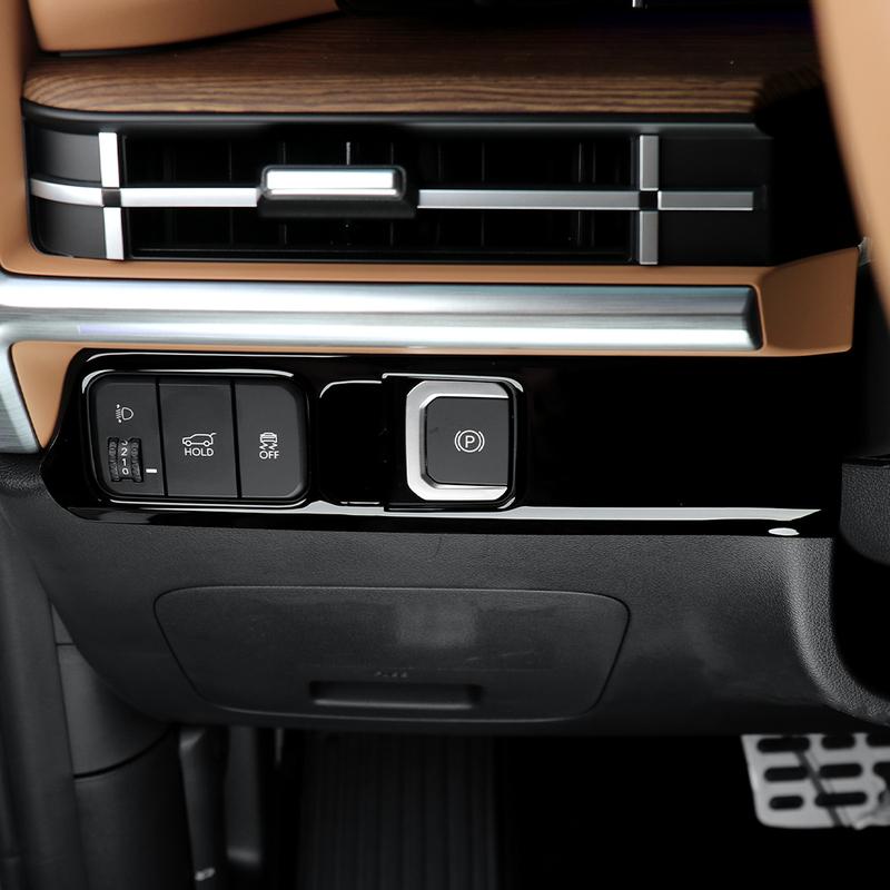 1 шт. Аксессуар для интерьера автомобиля Для Hyundai Santa Fe MX5 2024 2025 LHD RHD Панель переключателя регулировки фар Рамка Защитная крышка