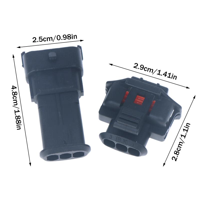 1 Комплект 3-контактных штекерных и гнездовых разъемов для автоматического дизельного топливного насоса, штекер датчика давления/коленвала для 1928404227 1928403966