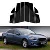 10 шт. стойки автомобиля для Mazda Atenza 2013-2019 глянцевая черная отделка двери, окна, наклейки, аксессуары для стайлинга