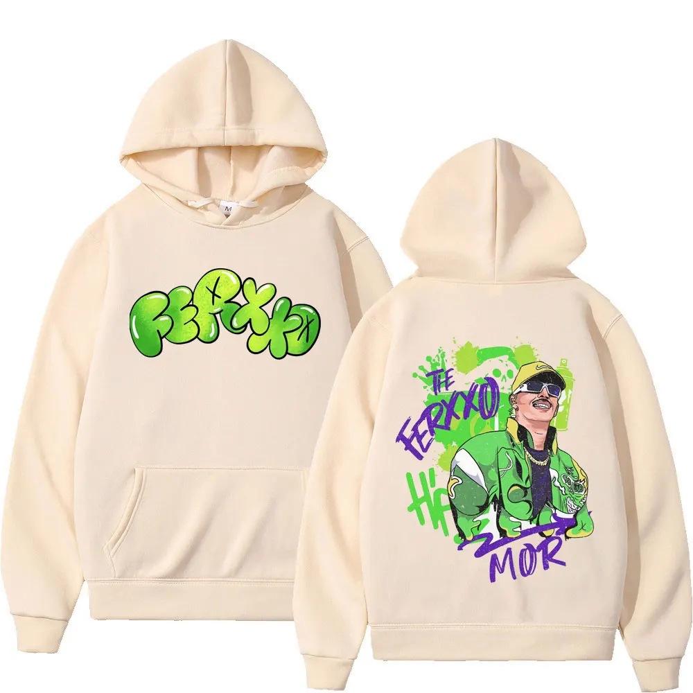 2025 Autumn Hip-Hop Collaborative Tee - Feid Ferxxo Hoodie for Men and Women - Printed Style - Fashion Retro Trend