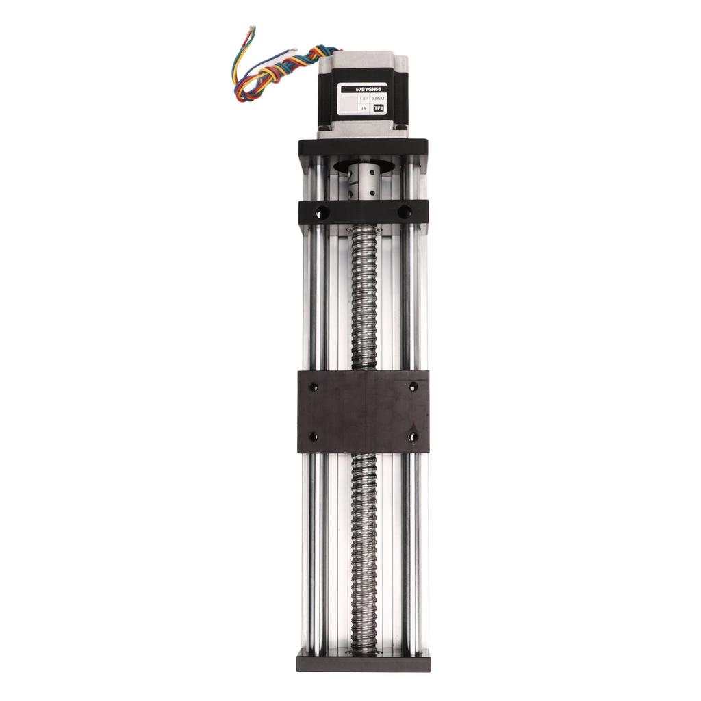 Linear Stage Actuator Double Optical Axes Guide Rail Slide 200mm Stroke Ball Screw CNC Motion Module