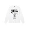 Stussy Унисекс футболка с длинным рукавом WORLD TOUR LS Tee 3993713