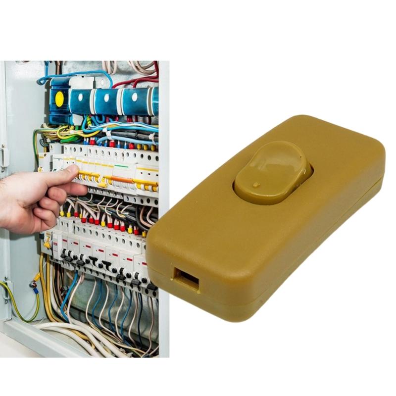 High Performances Inlines Cord Switches Button Add Convenience To Your Lighting Setups 6A 250V Daily Casual Use