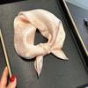 68 см Розовый шарф с принтом ромашки Женский осенне-зимний шарф из полиэфирного волокна Универсальный теплый головной убор для защиты от солнца Шарф на шею