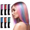 Hair Chalk Comb 6 Colors Washable Instant Hair Dye Comb Halloween