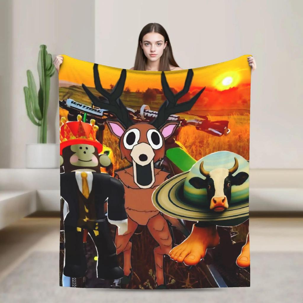 Nights in The Forest Blanket Soft Flannel Decorative Throw for Bed Living Room Custom Quality Bedspread Cozy Gift