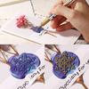 Special-shaped Seals Head Retro 3D Embossed Stamp Heads DIY Gold-plated Brass Fire Paint Seal for Wedding Invitation