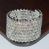 Rhinestones Bridal Jewelry Hand Wrist Bracel Crystal Bracelets Wedding Bangles Five Rows Bangles