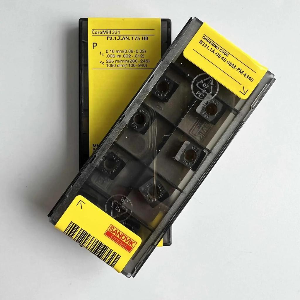 Original Sandvik / N331.1A-084508M-PM 4340 / CNC Lathe Carbide Blade 10 PCS
