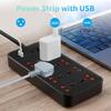 Розетка USB Панель розеток Бытовая Многофункциональная Панель розеток Британского стандарта Многогнездная Панель с выключателями и розетками