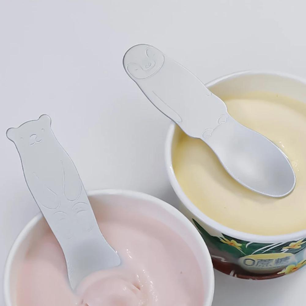 Self-melting Type Dessert Spoon Aluminum Coffee Spoon Kawaii Ice Cream Spoon Pudding