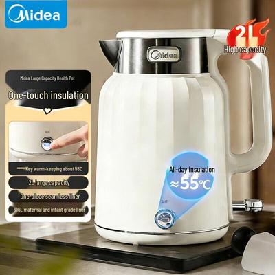 Midea Электрический чайник из нержавеющей стали 316L, 2 л