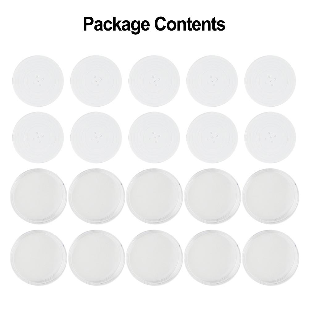 PS Круглый контейнер-капсула для монет, кейс, коробка для хранения, держатель для 20 ~ 40 мм, 5*5*0,5 см