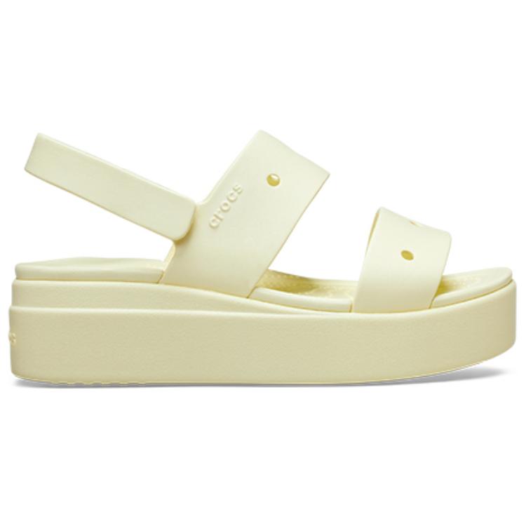 Crocs Женские желтые пляжные сандалии Brooklyn