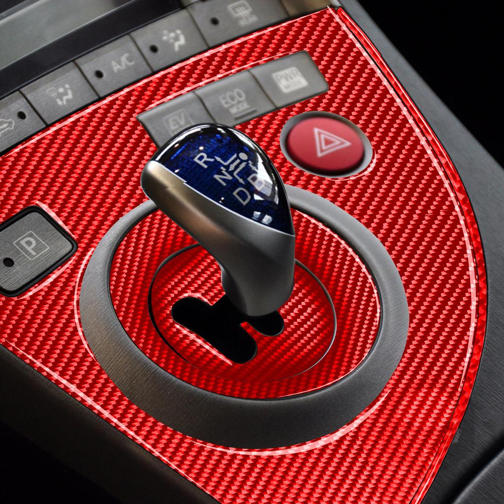 Для Toyota Prius 3th 2010 2011 2012 2013 2014 2015 аксессуары из углеродного волокна коробка переключения передач панель наклейка отделка салона