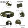 3 Colors Military Tactical Pet Collar Nylon Luxury Pet Training Dog Collar for Medium and Large Dogs