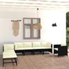 Day and Night - Day and Night Garden Furniture Set 8 Pieces and Black Synthetic Rattan Cushions