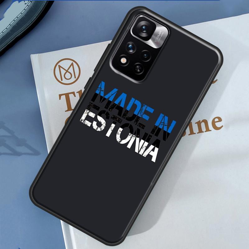 Чехол-эмблема с гербом Эстонии для Xiaomi Redmi Note 14 13 11 9 10 12 Pro 9S 10S 11S 12S Redmi 10C 12C 13C 14C