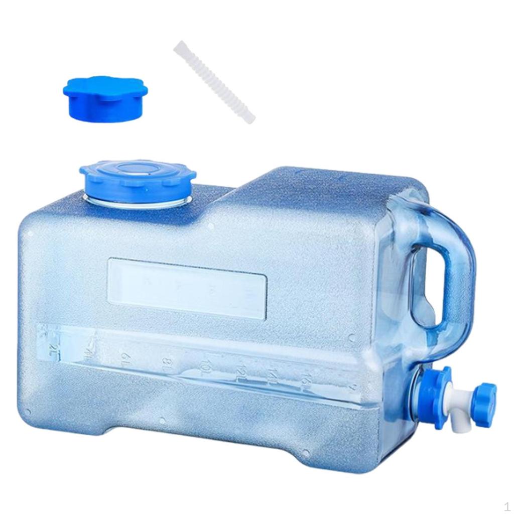 Кемпинговый контейнер для воды, резервуар большой емкости с кувшином для хранения крана для