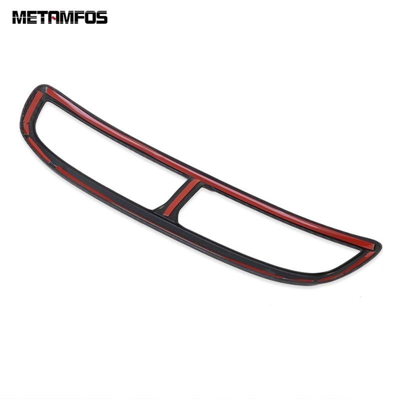 Center Console Air Condition AC Vent Outlet Cover Trim Sticker For Hyundai Tucson Carbon Fiber Interior Accessories