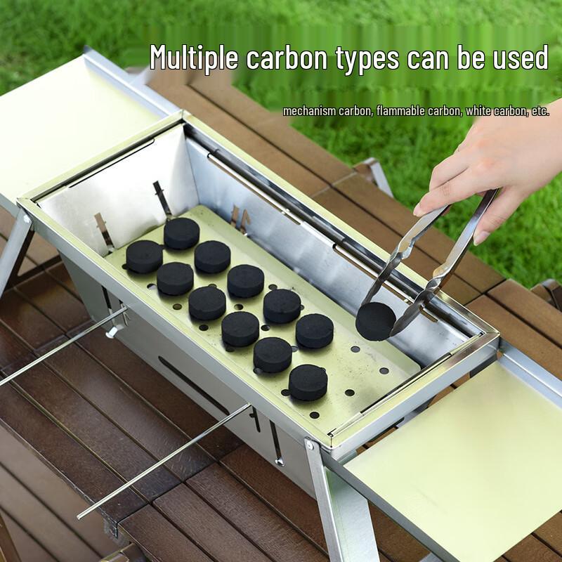 OEING Stainless Steel Charcoal BBQ Grill