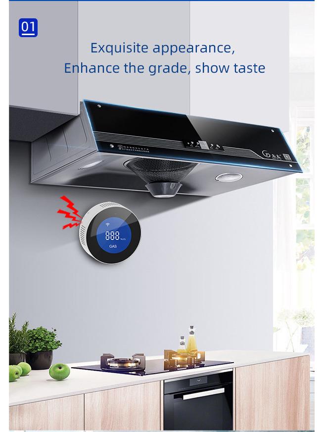 Граффити WiFi Детектор утечки природного газа Сигнализация