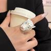 Adjustable Drip Ring Metal Animal Ring Exaggerated Irregular Opening Ring  Gifts for Women Girl
