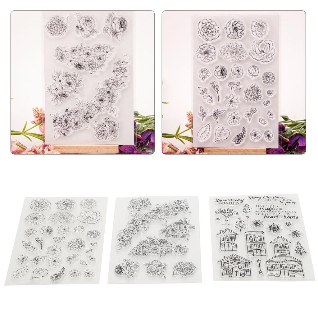 3 шт. прозрачный штамп резиновый журнал альбом украшения ремесло подарки аксессуары