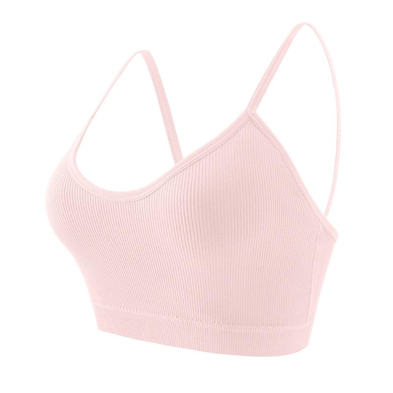 Женский спортивный бюстгальтер большого размера в стиле жилета - для йоги, с красивым дизайном спины, на тонких бретелях, можно носить на улице