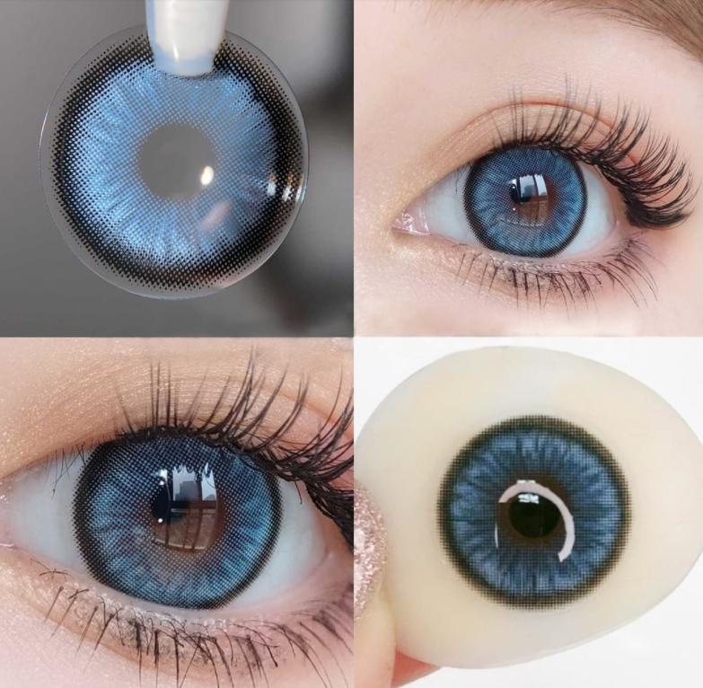 Contact Lenses For Eyes One Pair Colored Contact Lens Green Brwon Natural Look Diamond Beauty Cosmetic Color Lens Eyes Korean