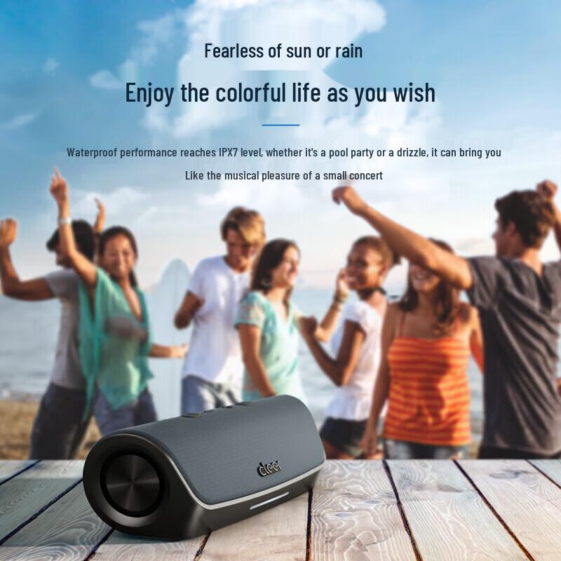 Cleer STAGE Mini Portable Waterproof Bluetooth Smart Speaker CN plug (adapter included)