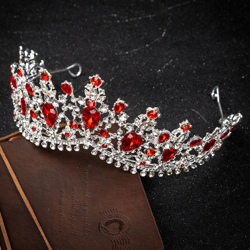 European Design Crystal Big Princess Queen Crowns Marriage Bridal Wedding Hair Accessories Jewelry Bride Tiaras Headbands