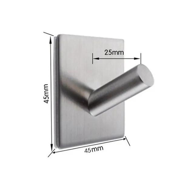 ADM 1 шт. Крючки из нержавеющей стали с сильным клеем Настенные Дверные Вешалки для одежды, пальто, шляп Кухонные Ванные Крючки для полотенец