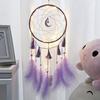 Hot LED Lamp Flying Wind Chimes Lighting Dream Catcher Handmade Gift Dreamcatcher Feather Pendant Romantic Creative Wall Hanging