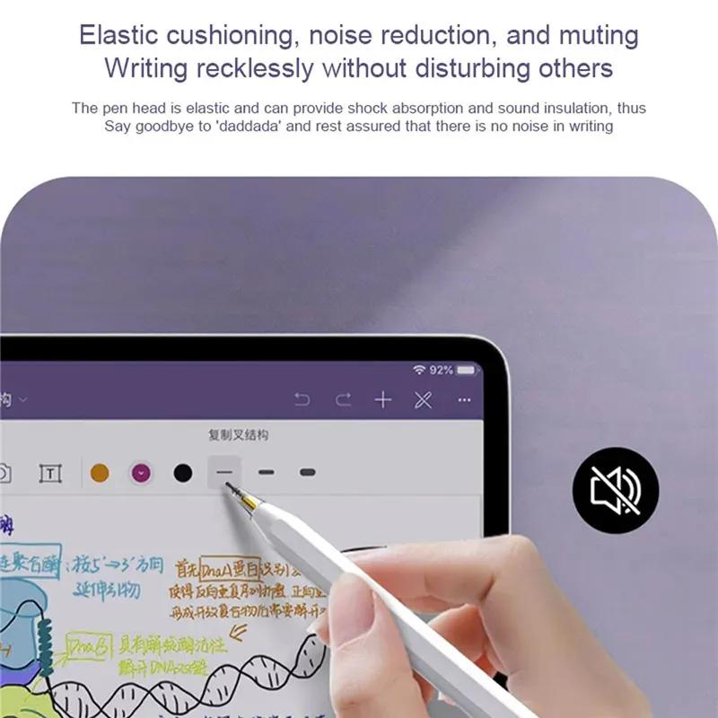 Наконечники для Apple Pencil Pro 1/2 поколения, сменные наконечники 'Кристалл-бриллиант' 4B 2B HB для iPad Pencil 2 1, износостойкие наконечники для стилуса