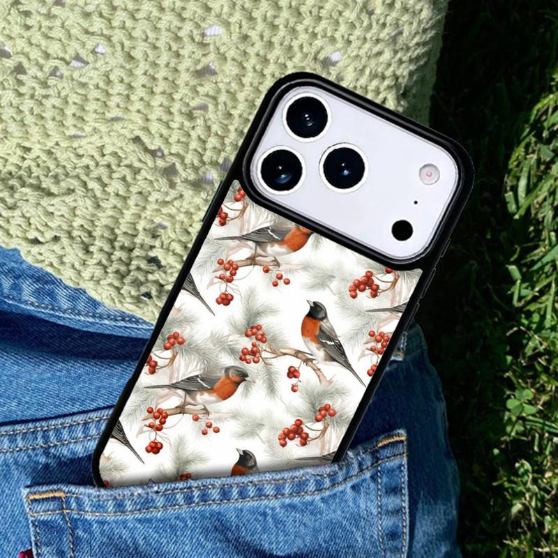 Robins Bird Phone Case For iPhone 17 AIR 16 Pro Max 15 14 Pro 11 12 13 Shockproof Silicone Cover
