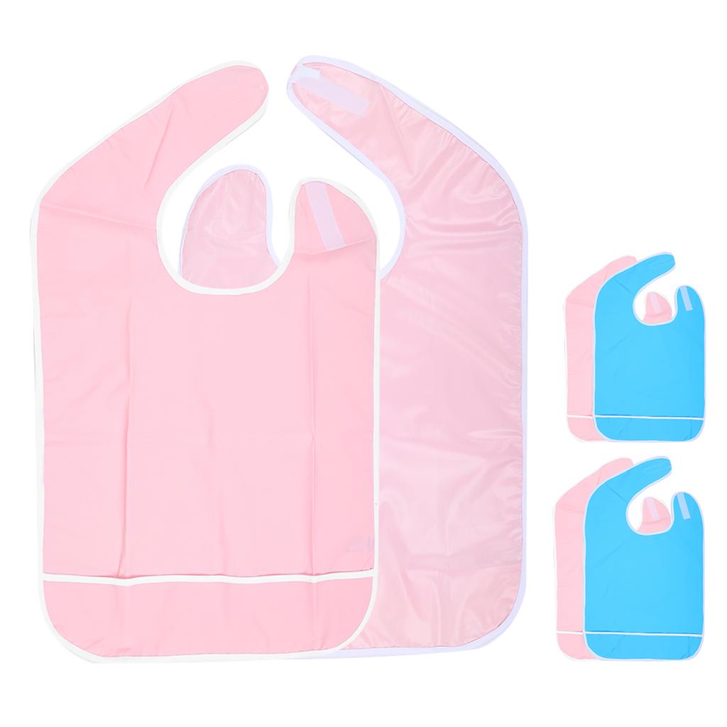 Adult Anti Oil Reusable Rain Proof Bib Apron Eating Bib Dining Aid Protector