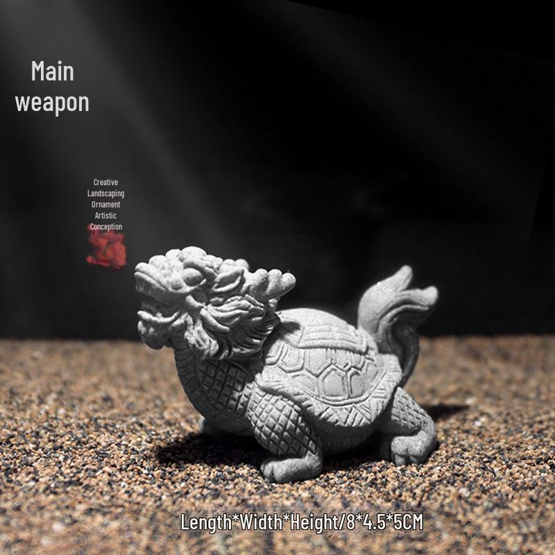 Китайская статуя Будды из песчаника - Декор для внутреннего сада и аквариума