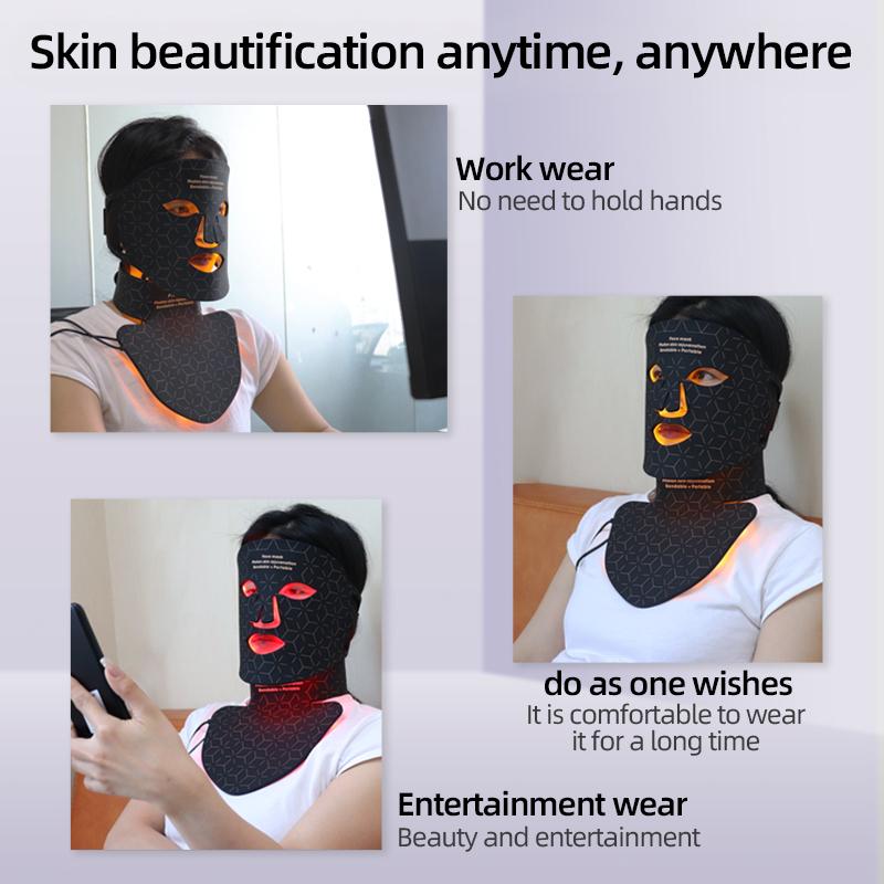 Уход за кожей 4 цвета светодиодная маска для лица против морщин омоложение кожи фотонная терапия косметические устройства отбеливание