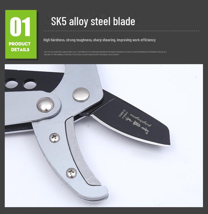 Green Ivy Wood Pruning Scissors for Fruit Trees and Thick Branches - Gardening Tools