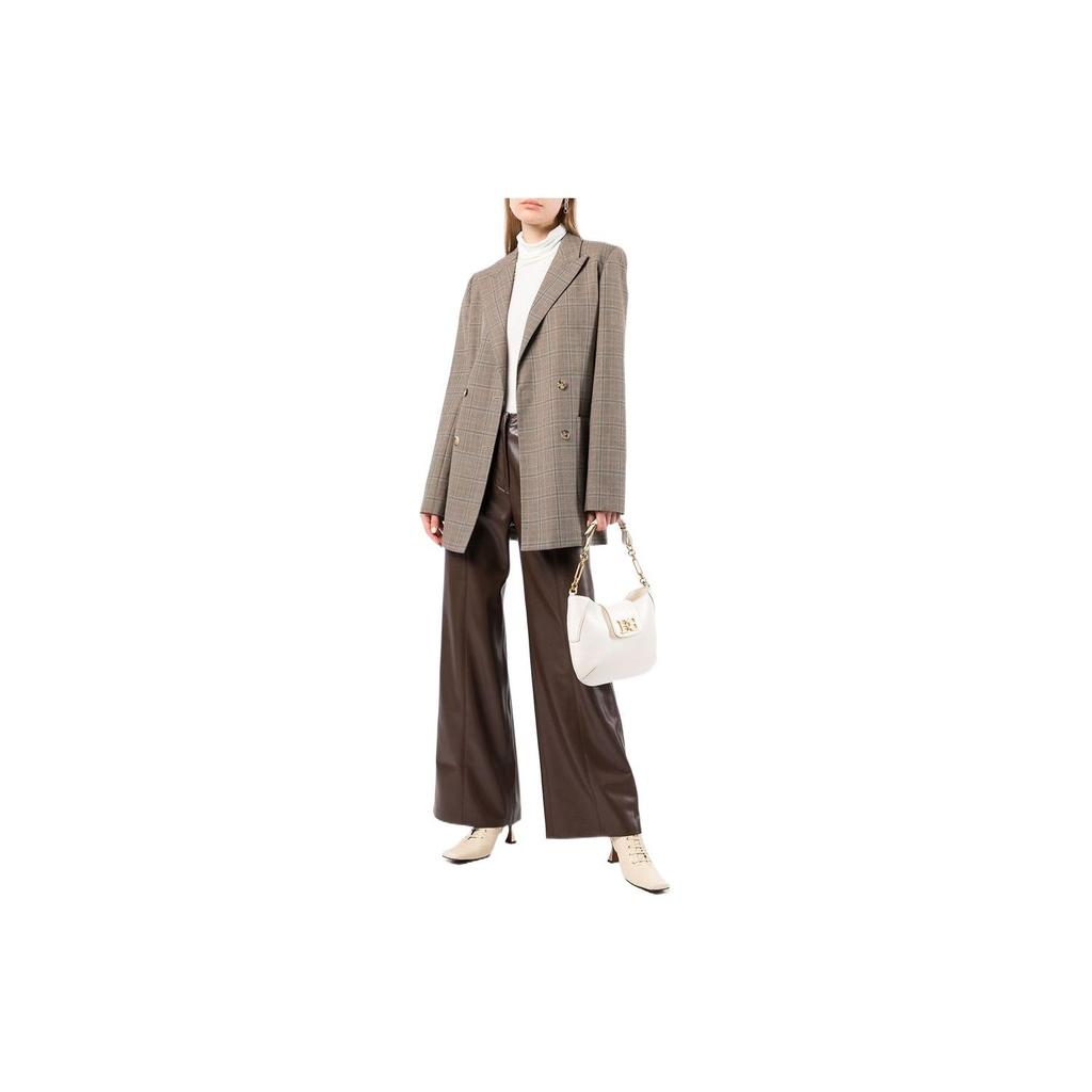 Bally Цепочка Сумка под мышку Кожаная сумка через плечо Женские сумки Бежевый 6239075-WHITE
