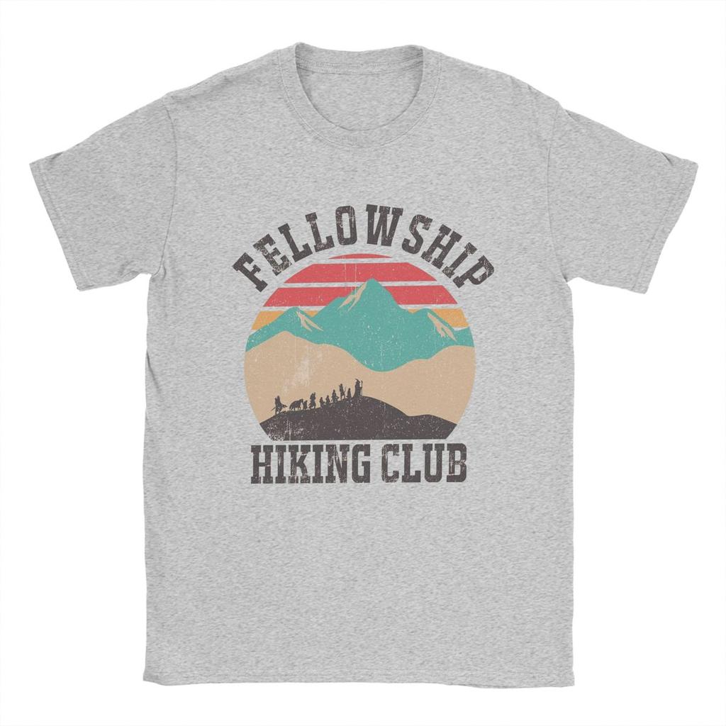 Мужской походный клуб 'Братство Мордора' Футболка 'Властелины Колец' Хлопковая одежда Повседневная футболка с круглым вырезом 4XL 5XL Футболка