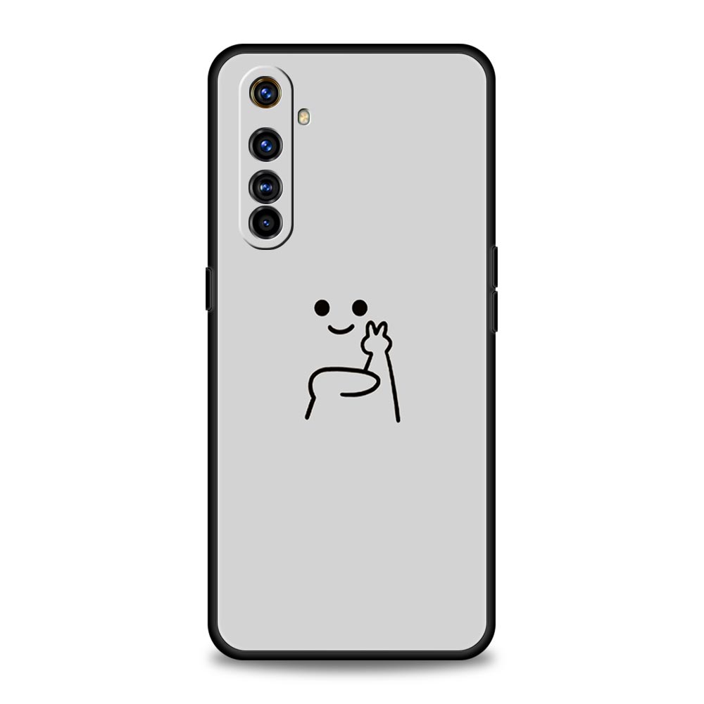 Милый Чехол для Телефона Средний Палец Для Realme 16 15T 14 13 12 11 10 4G 9 8 5G Pro Plus C21 C25 C35 GT5 GT3 GT2 Neo 2 3 3T 5 Чехол