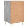 Nightstand Concrete Grey 40x40x66 cm Wood Based Material