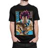 Herren T-Shirt Bio Baumwolle Dragon Ball Son Goku Ultra Ego Vegeta Lila