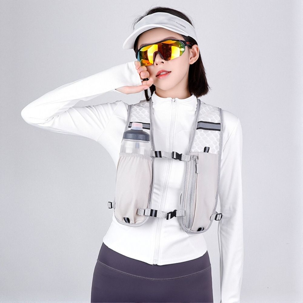 Adjustable Reflective Running Vest Pack Waterproof Sports Backpack Outdoor Running Vest Hiking