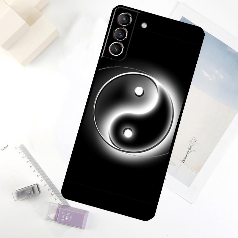 Черно-белый чехол для телефона Инь Ян для Samsung Galaxy S24 FE S23 Ultra S21 S22 S25 S26 Ultra S10 Plus S20 FE