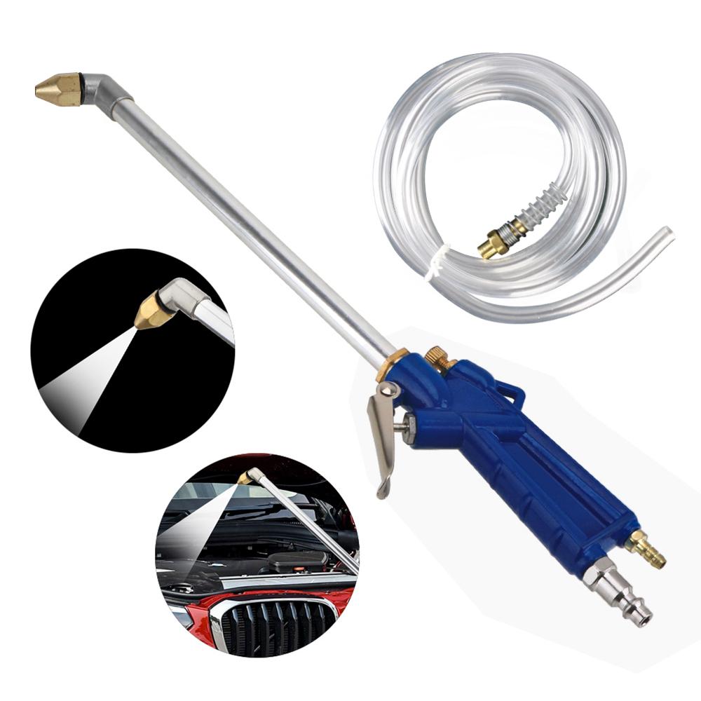 Engine Water Gun with 100cm Hose Aluminum Alloy Car Engine Oil Cleaner Tool High Press 40cm Pneumatic Cleaning Tool