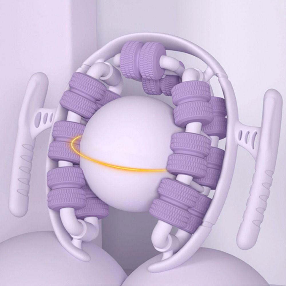 Portable Manual Leg Massager Ring-Shaped Slimming Roller Tool Post-Workout